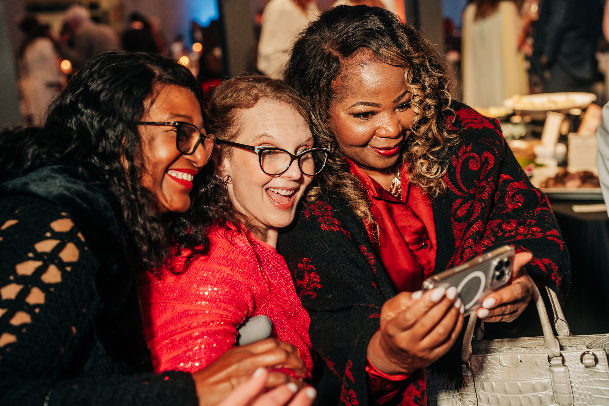 Able SC CEO Kimberly takes a selfie with event guests.