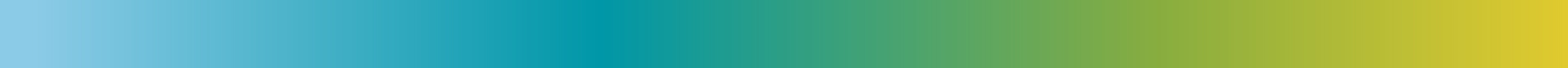 Gradient colored bar in colors ranging from blue to green to yellow.